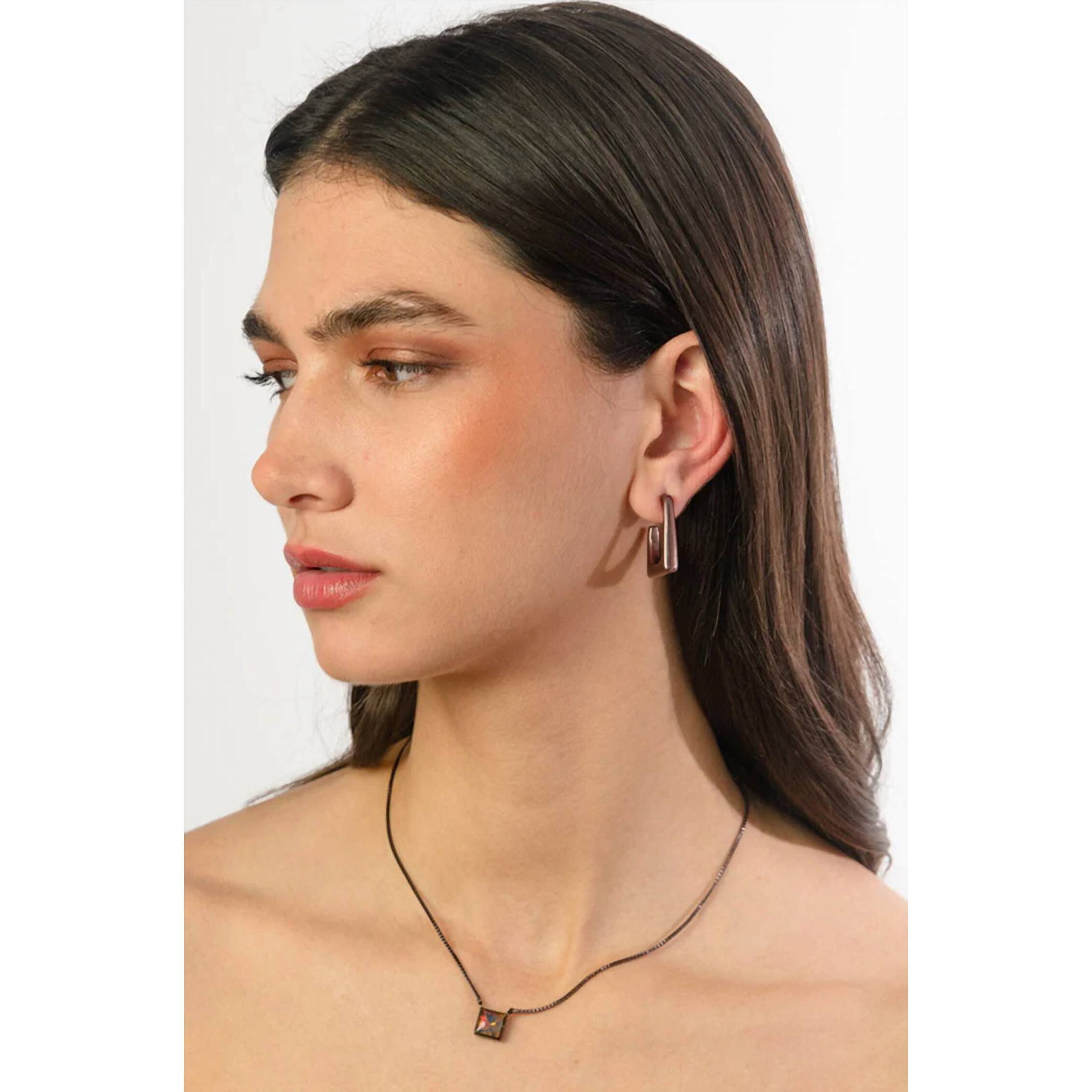 New Melania Clara Women's Ivy Earrings In Chocolate — image 2 of 2